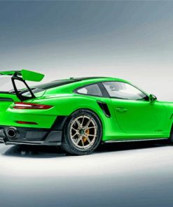 Sport Car Green Porsche Gtr2 Paint By Numbers