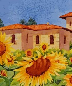 Sunflowers Tuscany Paint By Numbers