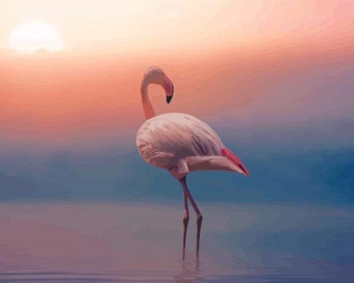 Sunrise Flamingo Paint By Numbers