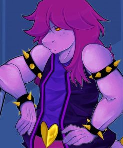 Susie Deltarune Video Game Paint By Numbers