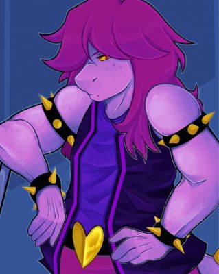 Susie Deltarune Video Game Paint By Numbers