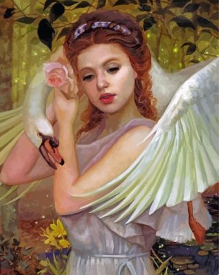 Swan Woman Paint By Numbers