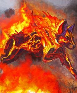 The Fire Dog Paint By Numbers