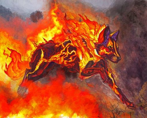 The Fire Dog Paint By Numbers