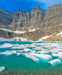 The Iceberg Lake Paint By Numbers