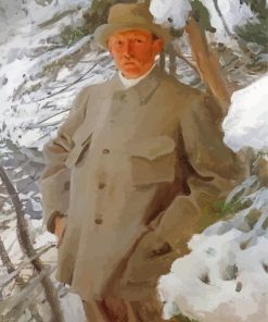 The Painter Bruno Liljefors By Anders Zorn Paint By Numbers