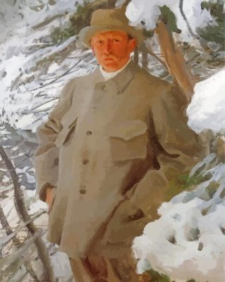 The Painter Bruno Liljefors By Anders Zorn Paint By Numbers