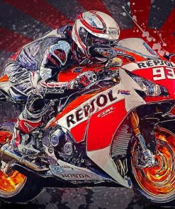 The Repsol Honda Racing Paint By Numbers