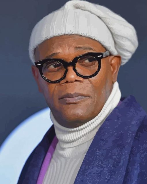 The Stylish Actor Samuel L Jackson Paint By Numbers