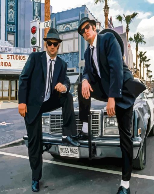 The Blues Brothers Paint By Numbers