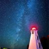 Tobermory Lighthouse At Night Paint By Numbers