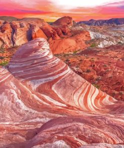 Valley Of Fire Nevada Paint By Numbers