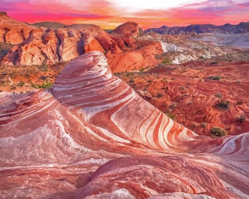 Valley Of Fire Nevada Paint By Numbers