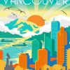 Vancouver Illustrate Poster Paint By Numbers