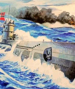 WW2 German UBoat Paint By Numbers