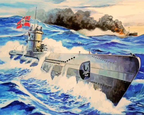 WW2 German UBoat Paint By Numbers