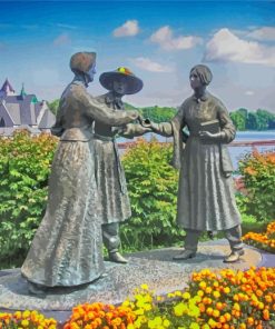 When Anthony Met Stanton Statue Seneca Falls Paint By Numbers