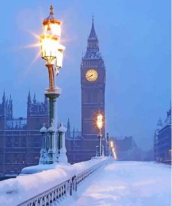 Winter Scenery In London Paint By Numbers