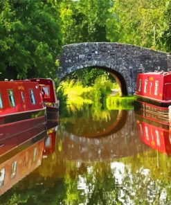 Aesthetic Canal Boat Paint By Numbers