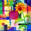 Aesthetic Cubist Sunflowers Paint By Numbers