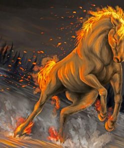 Aesthetic Firehorse Paint By Numbers