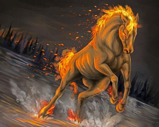 Aesthetic Firehorse Paint By Numbers