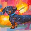 Aesthetic Miniture Dashund Dog Paint By Numbers