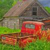 Aesthetic Old Chevy Trucks And Barn Paint By Numbers