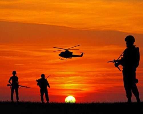 Aesthetic Soldier Silhouette Paint By Numbers
