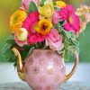 Aesthetic Teapot Flowers Paint By Numbers