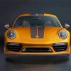 Aesthetic Yellow Porsche Paint By Numbers