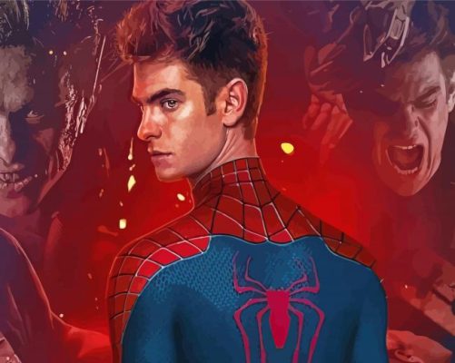 Andrew Garfield Spider Man Superhero Paint By Numbers