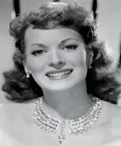 Black And White Actress MAUREEN OHARA Paint By Numbers