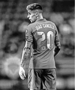 Black And White Portuguese Joao Cancelo Paint By Numbers