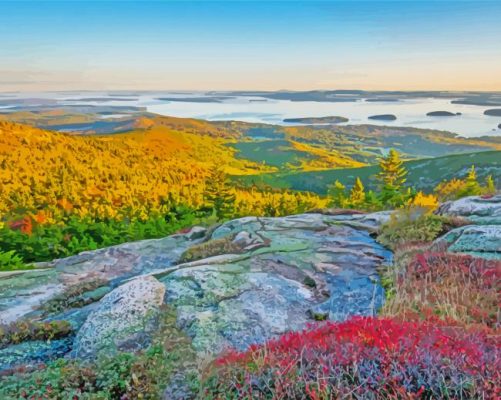 Cadillac Mountain Acadia Paint By Numbers