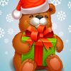 Christmas Teddy Bear Paint By Numbers