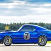 Classic Ford Mustang Blue Car Paint By Numbers