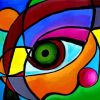 Colorful Abstract Eye Paint By Numbers