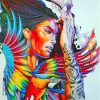 Colorful Abstract Parrot Woman Paint By Numbers