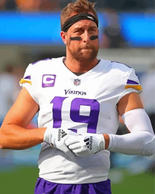 Cool Adam Thielen Paint By Numbers