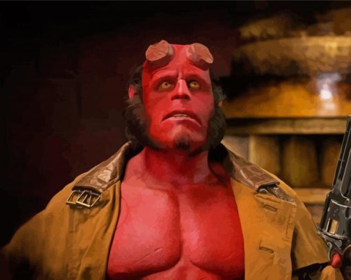 Cool Hellboy Paint By Numbers