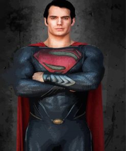 Cool Man Of Steel Paint By Numbers