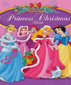 Disney Princess Christmas Paint By Numbers