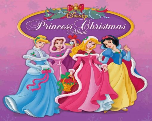 Disney Princess Christmas Paint By Numbers