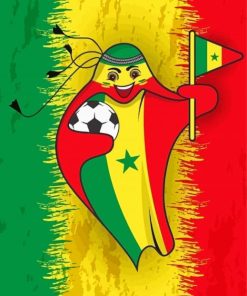 FIFA Mascot Senegal Paint By Numbers