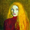 Girl With Golden Hair Art Paint By Numbers