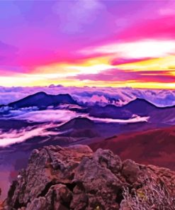 Haleakala National Park At Sunset Paint By Numbers