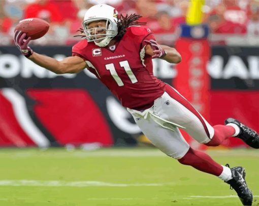 Larry Fitzgerald Wide Receiver Paint By Numbers