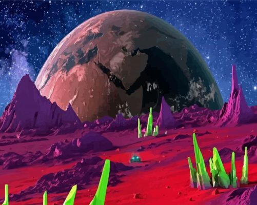 Moonscape Paint By Numbers