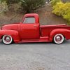 Red 51 Chevy Truck Paint By Numbers